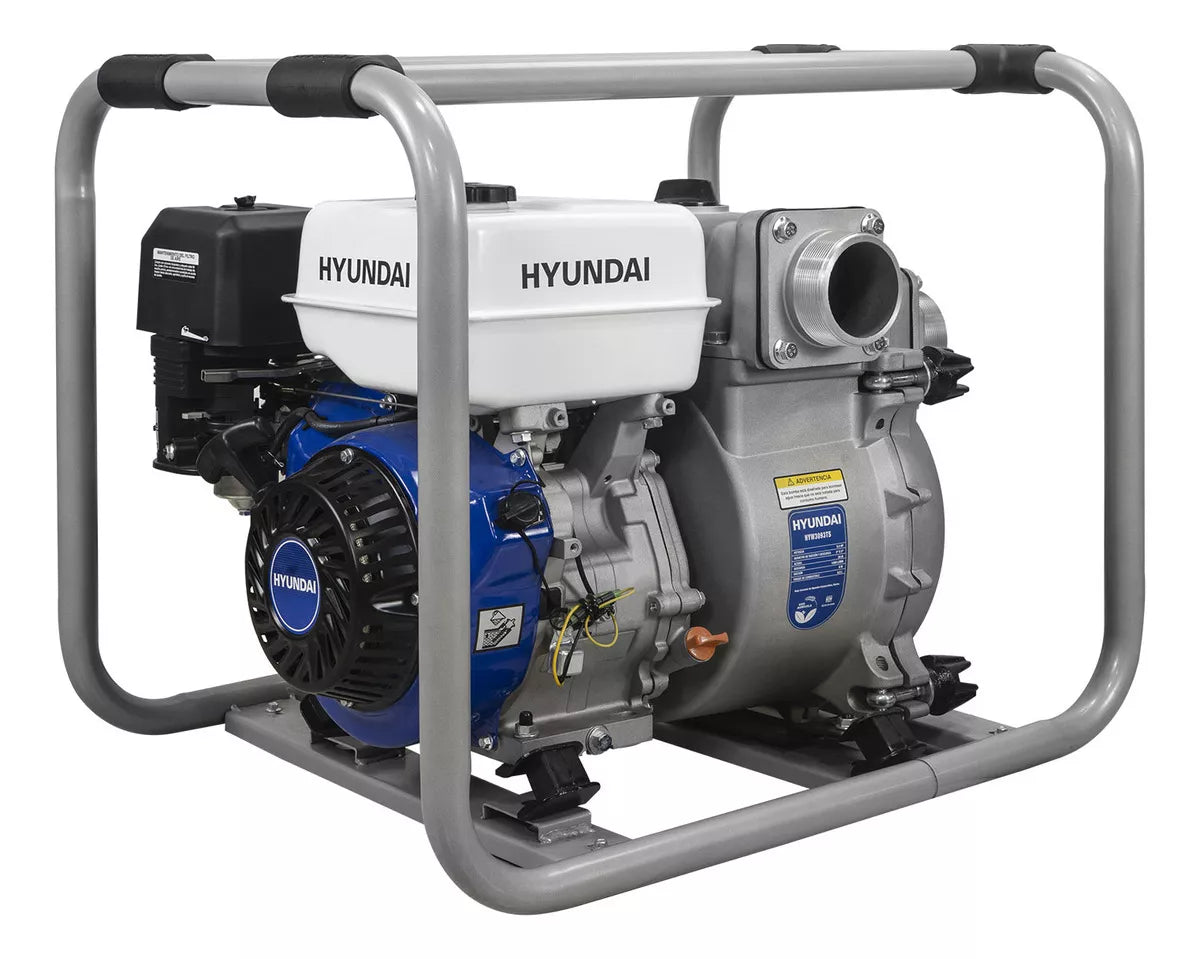 MOTOBOMBA AUTOCEBANTE TRASH PARA LODOS 9.3 HP 3X3 4 TIEMPOS HYUNDAI HYW3093TS