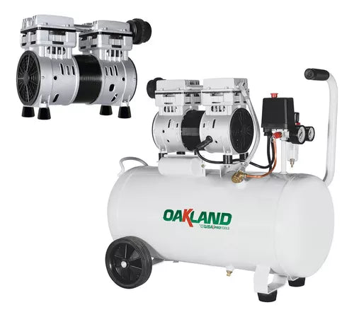 KIT COMPRESOR DE AIRE LIBRE DE ACEITE 1 HP 50 LTS OAK-KITCOM7550