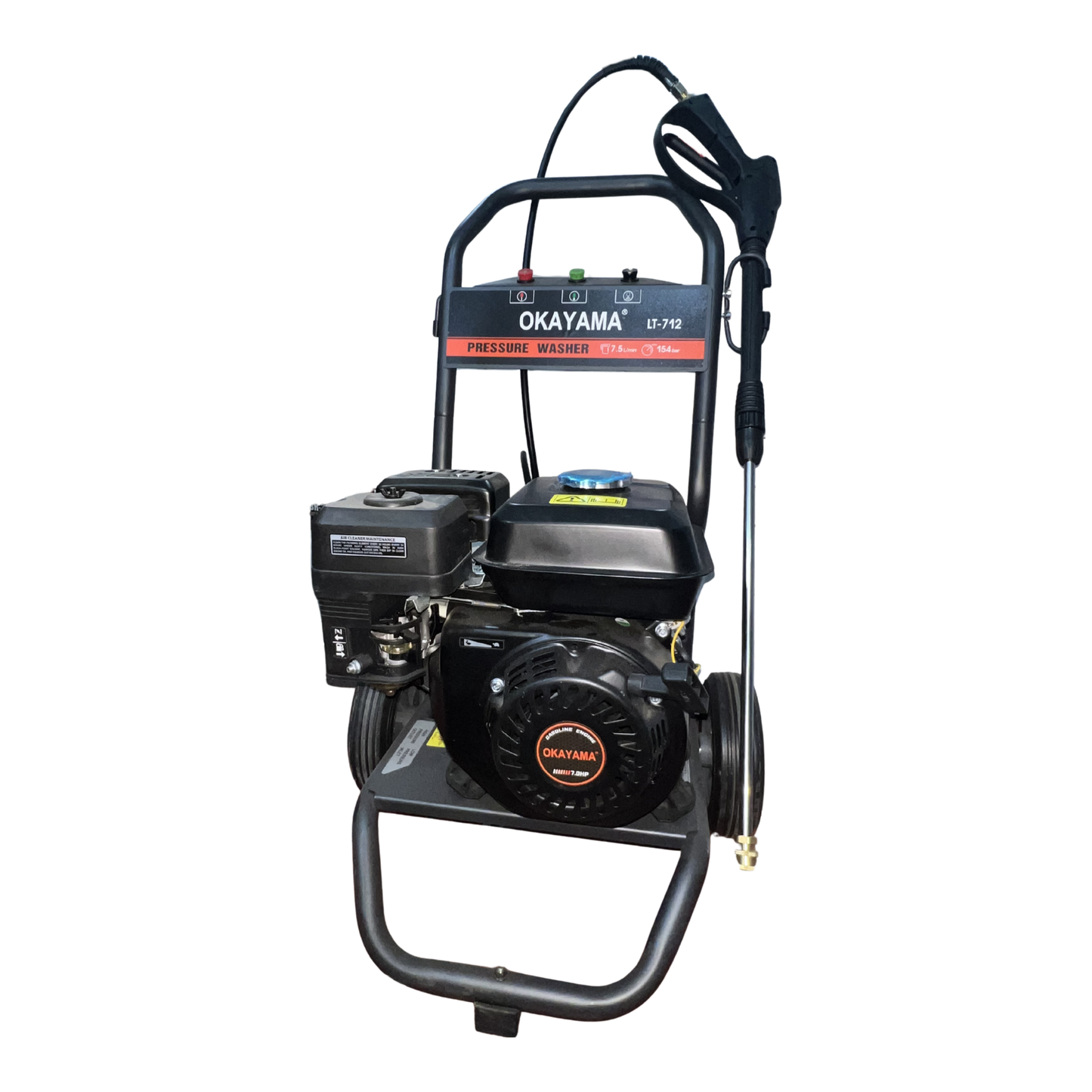 Hidrolavadora a Gasolina 7HP 7.5L/min OKAYAMA LT-712