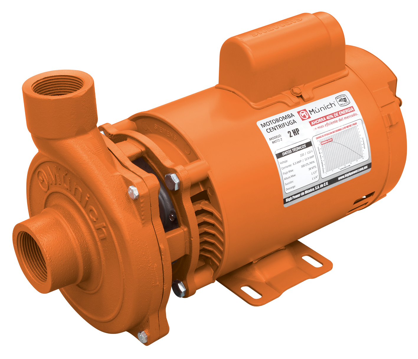 BOMBA CENTRIFUGA MUNICH 2HP MOT2-2