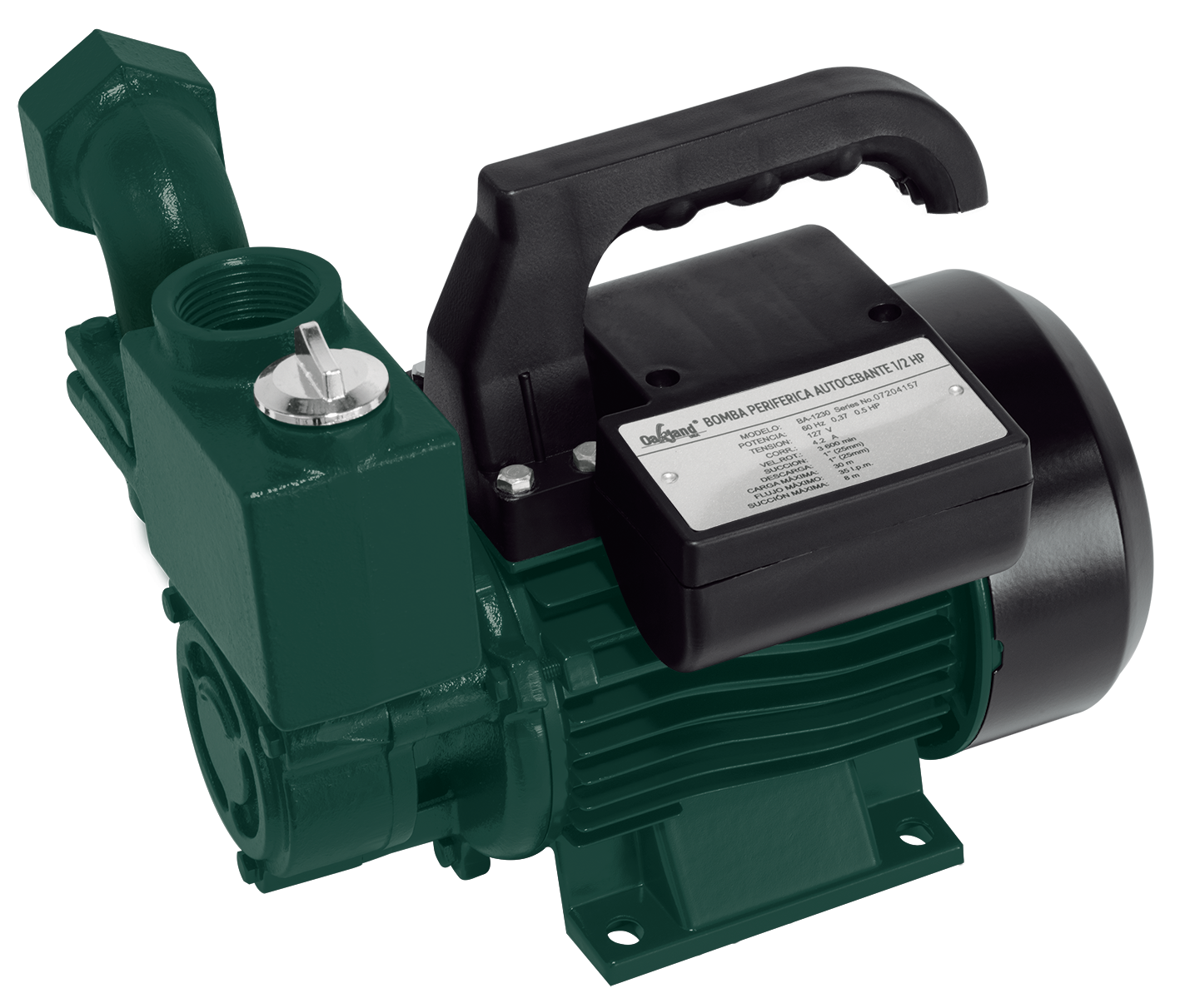 BOMBA DE AGUA PERIFERICA AUTOCEBANTE OAKLAND 1/2HP ba-1230