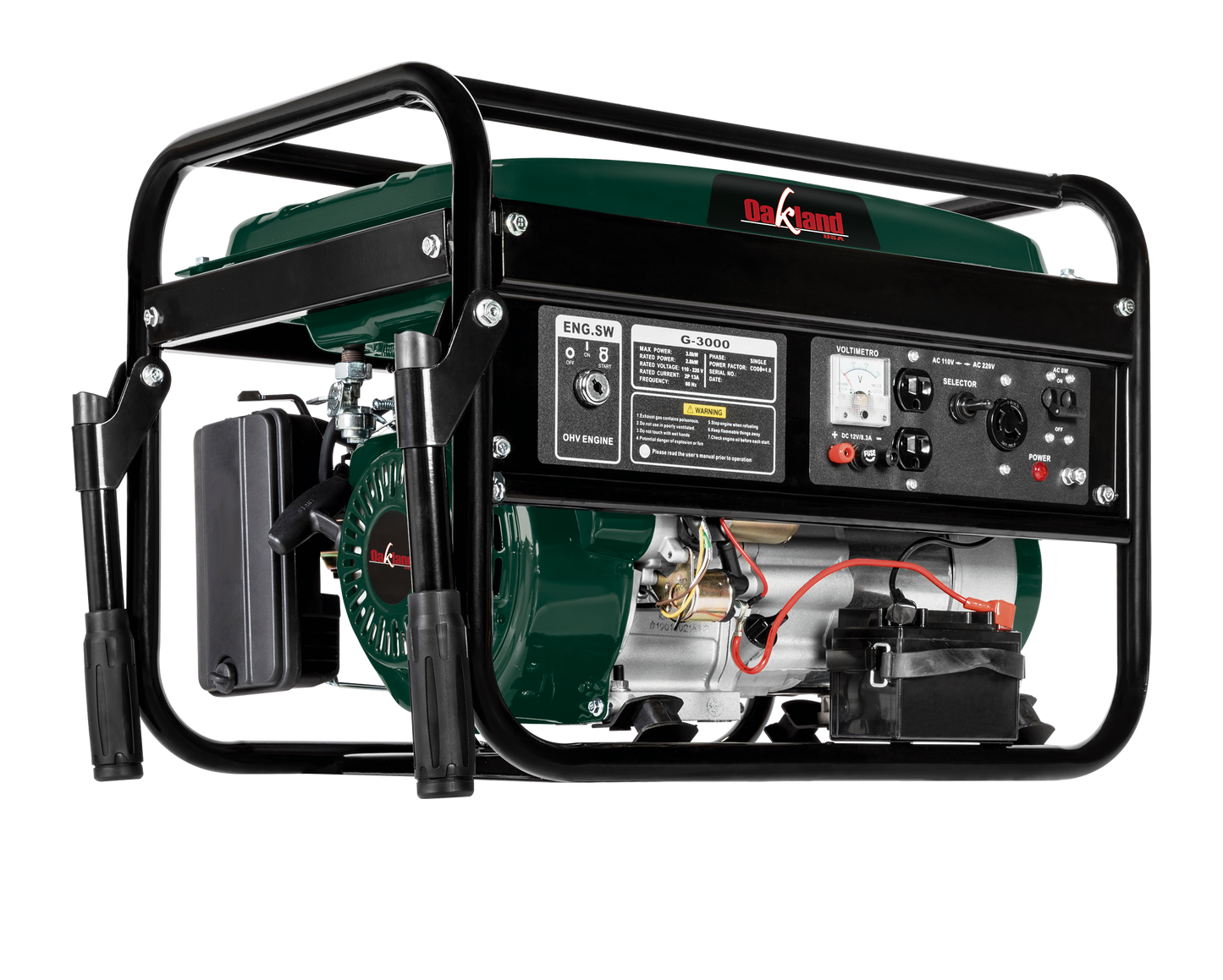 GENERADOR ELECTRICO A GASOLINA 3,000W OAKLAND G3000