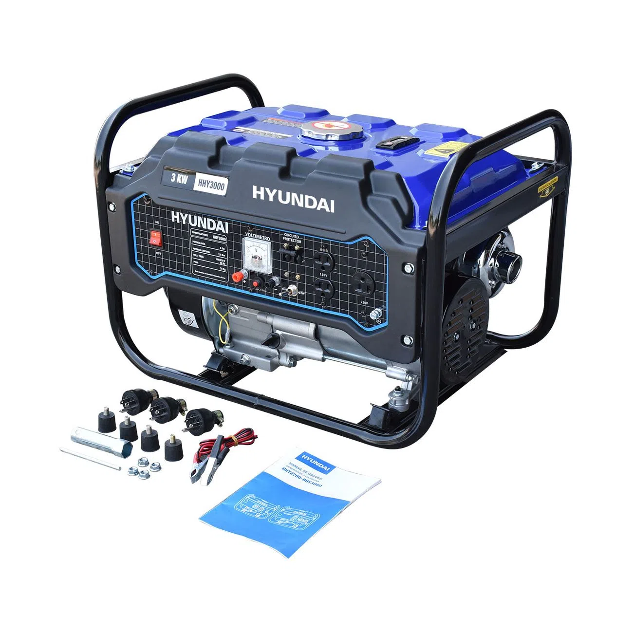 GENERADOR PORTATIL A GASOLINA 3,000W 7.5HP HYUNDAI HHY300M