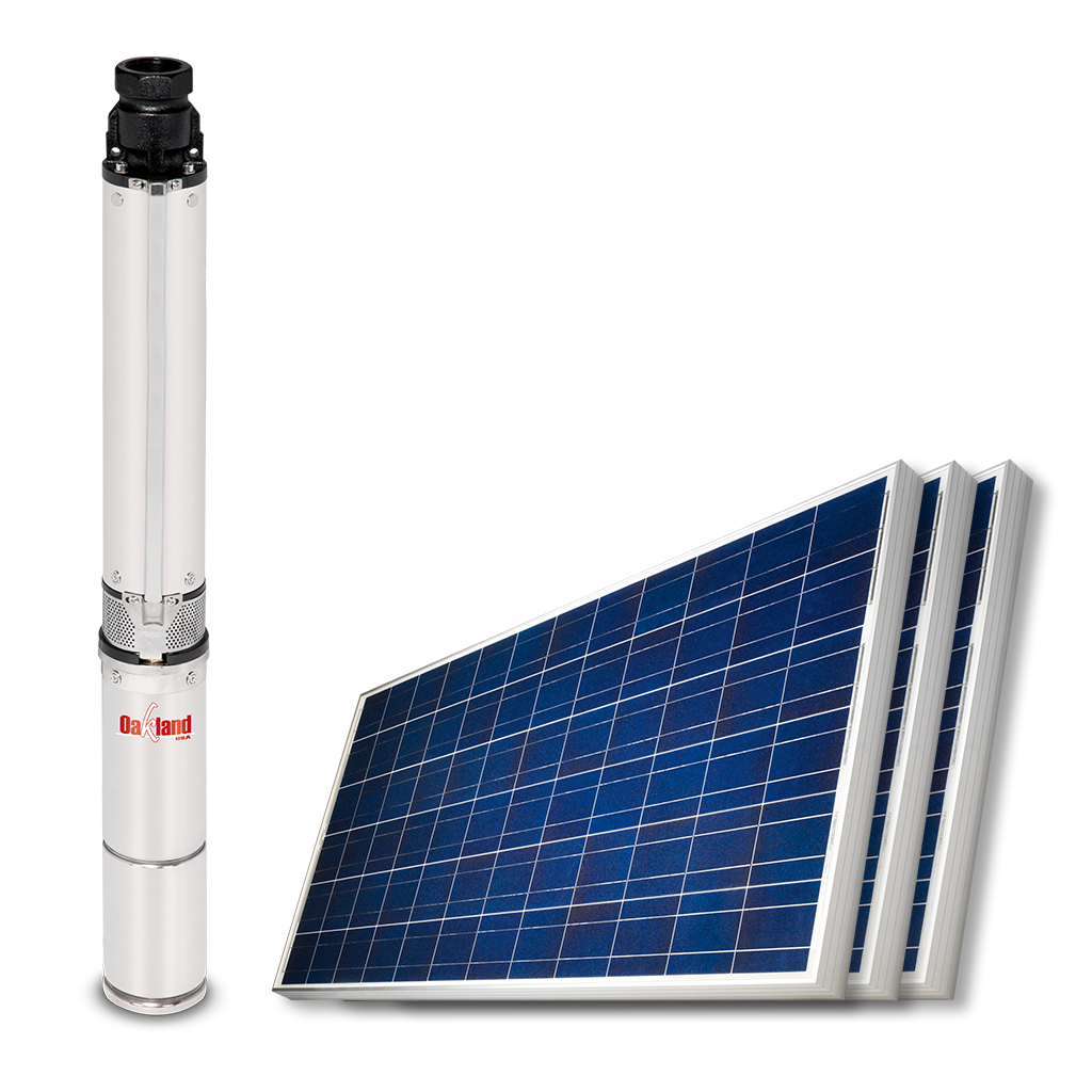 BOMBA SUMERGIBLE CON PANEL SOLAR MUNICH 1 HP KIT4SDM2/10-PS