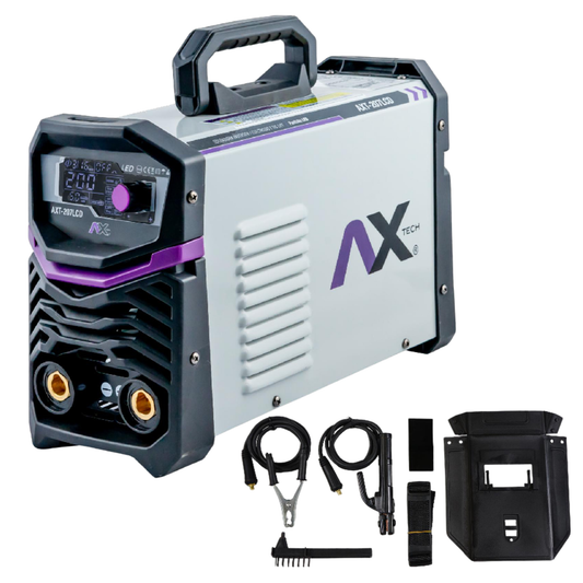 SOLDADORA INVERTER MMA TIG 200A 110-220V AX TECH AXT-207LCD