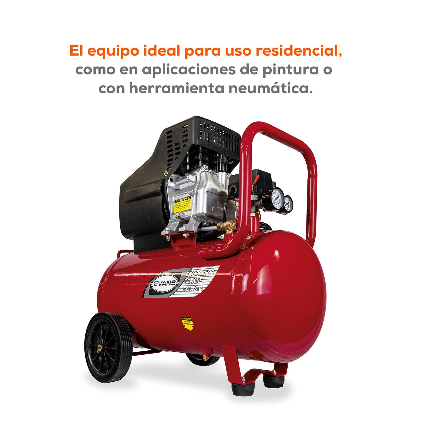 COMPRESOR DE AIRE COAXIAL 2HP 50L EC07ME200-050
