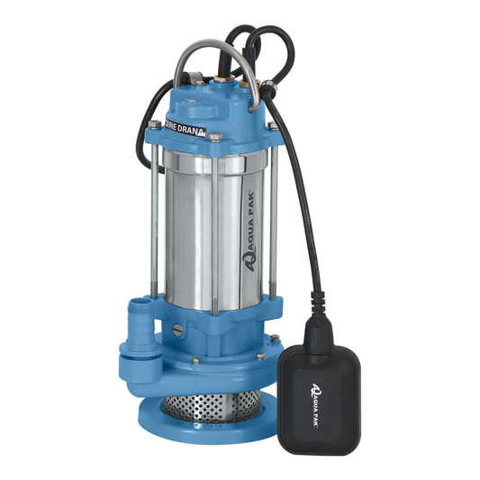 BOMBA SUMERGIBLE ACHIQUE 0.5HP 127V AQUAPAK DRANA-0.5-1127-A