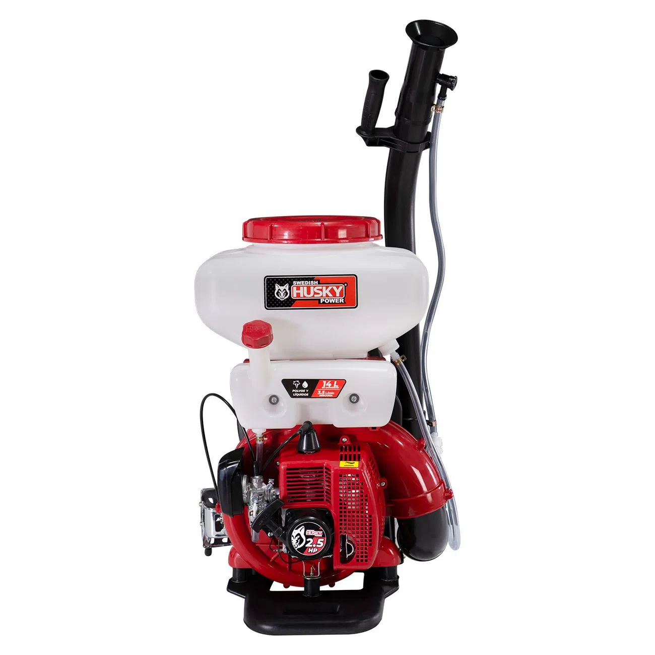 FUMIGADORA ASPERSORA SWEDISH HUSKY POWER P/LIQUIDOS Y POLVOS 14 LITROS 2.5 HP 41.5CC HKF1400