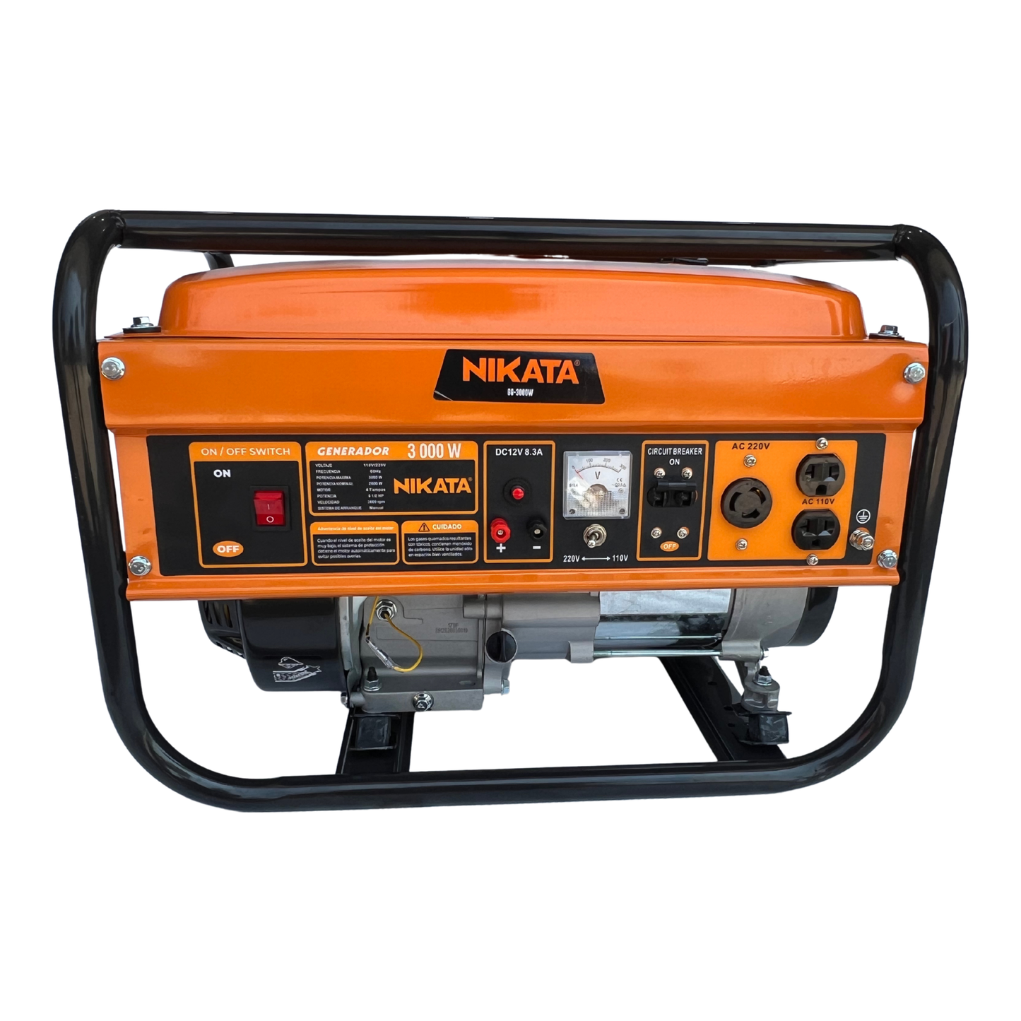 GENERADOR A GASOLINA 3000W 110-220V NIKATA GG-3000W