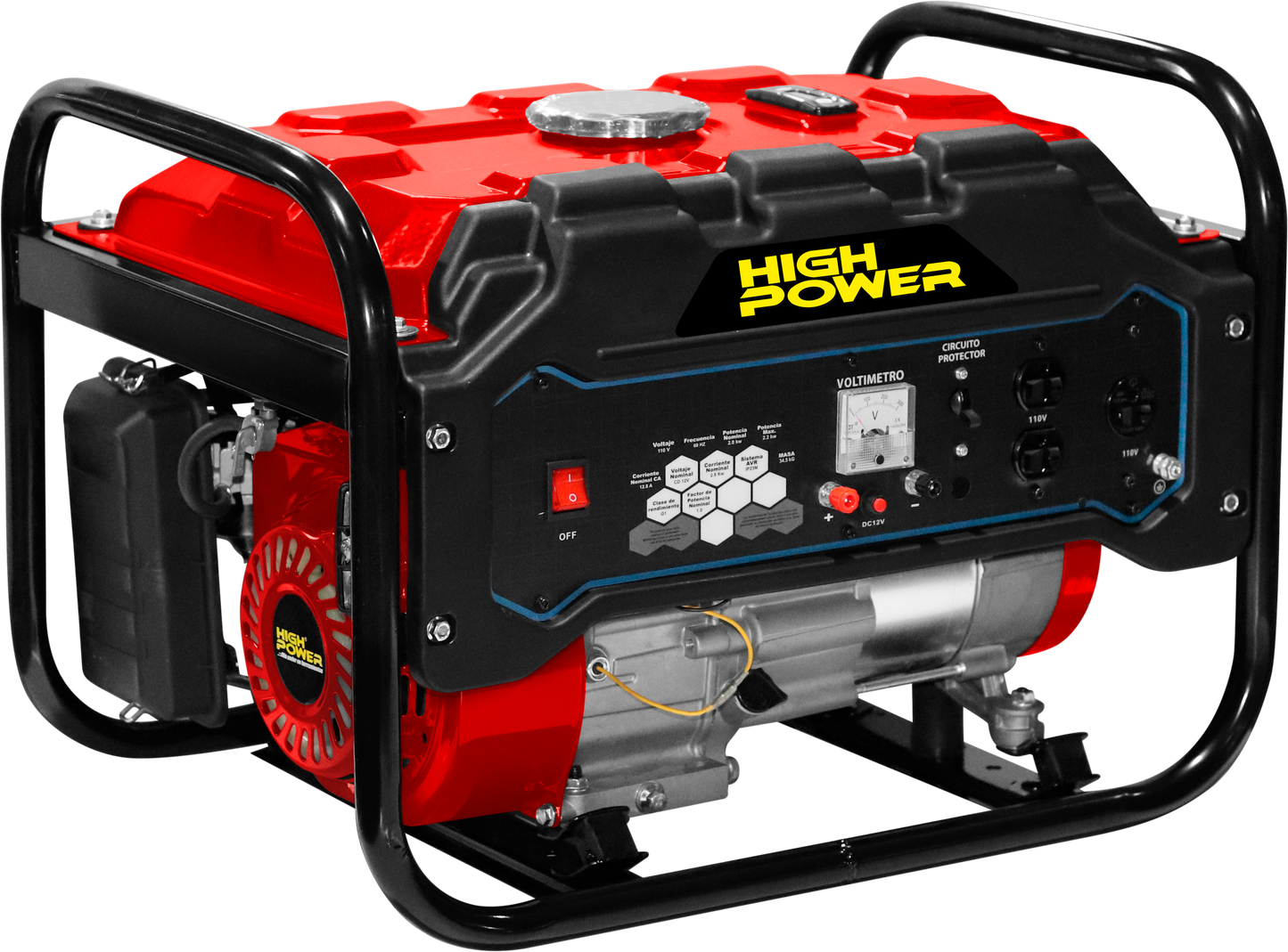 GENERADOR A GASOLINA HIGH POWER 2,000 WATTS    GG-2000W