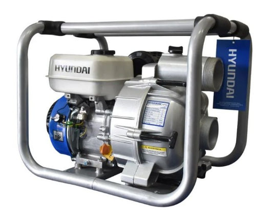 Motobomba autocebante tragasólidos con motor a gasolina 6.7 Hp 3x3"  Hyundai HCP653
