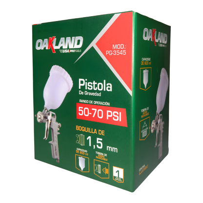Pistola Gravedad Profesional Oakland Pg-3545