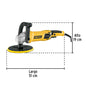Pulidora velocidad variable 7" 1200W, c/accesorios, PRETUL