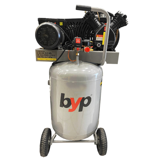 COMPRESOR DE AIRE 3.2HP 30 GALONES BYP COM30